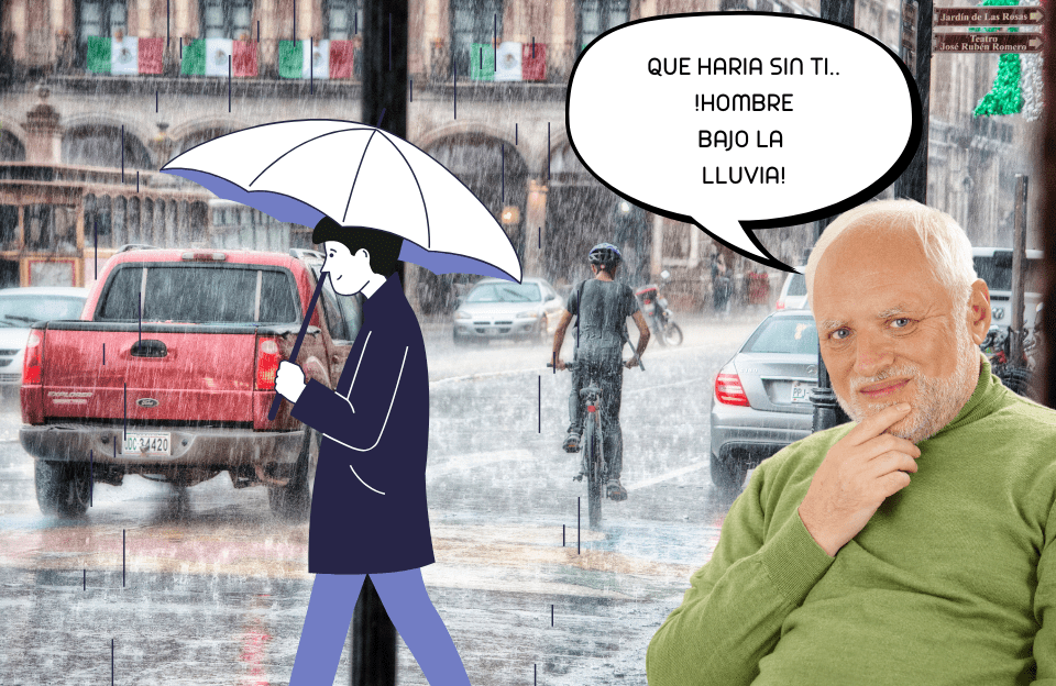 QUE HARIA SIN TI HOMBRECITO BAJO LA LLUVIA